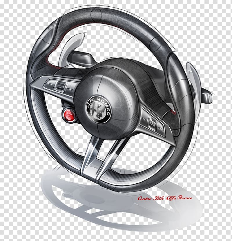 2018 Alfa Romeo Stelvio Alfa Romeo Giulietta Sport utility vehicle Car, steering wheel transparent background PNG clipart