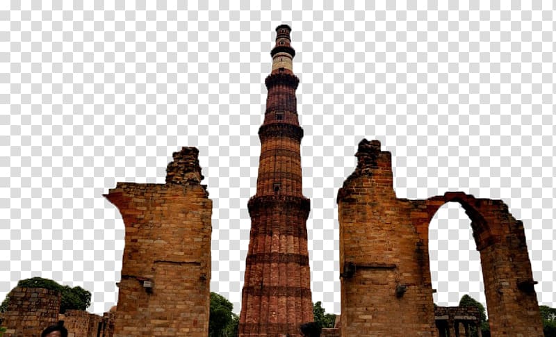 brown stone structure, Qutb Minar India Gate The Red Fort Qutb complex Jantar Mantar, India Kutebuta a transparent background PNG clipart