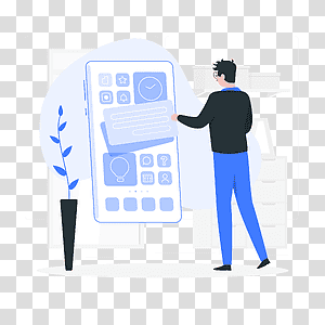 illustration, Phone customization, phone, device, technology, design, user, choice, preferences, settings transparent background PNG clipart thumbnail