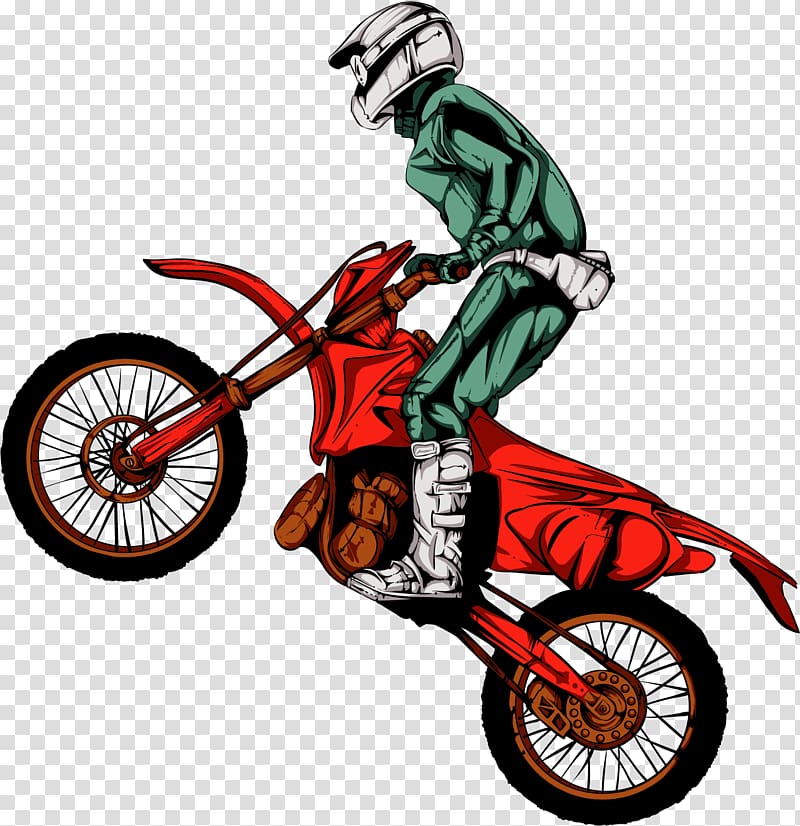 man riding motocross dirt bike , Motorcycle helmet Motocross , painted refuse to ride a motorcycle transparent background PNG clipart
