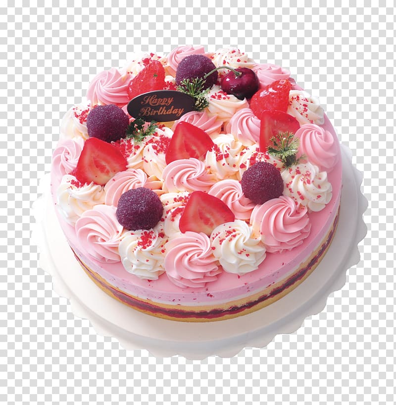 Premium PSD | Tasty rainbow ice cream cake on transparent background