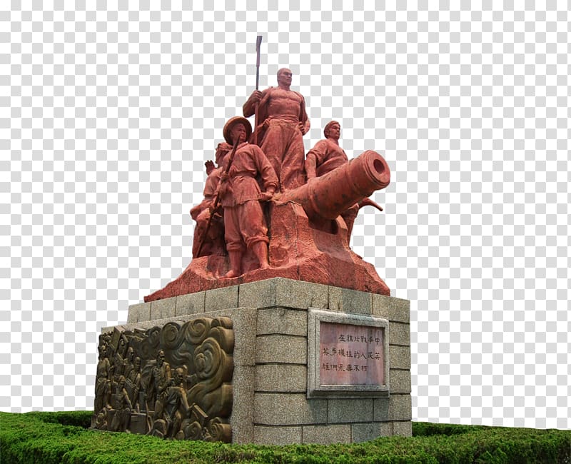 China First Opium War First Sino-Japanese War Second Sino-Japanese War Second Opium War, Opium War hero statues cannon transparent background PNG clipart