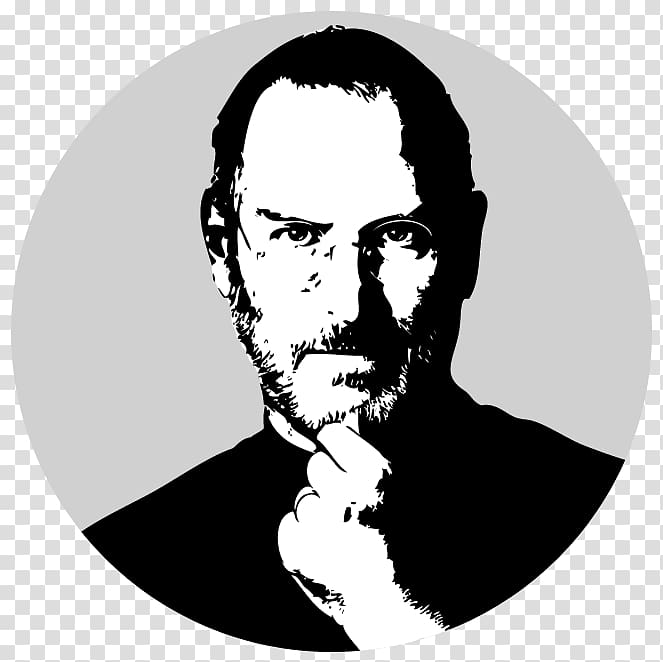iCon: Steve Jobs The Second Coming of Steve Jobs Steve Jobs Book: Things You Should Learn from Steve Jobs LaserWriter, jobblackandwhite transparent background PNG clipart