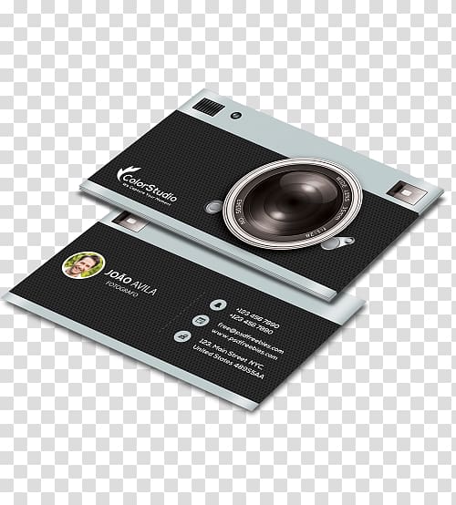 Business Cards grapher Camera Visiting card, Ripper transparent background PNG clipart