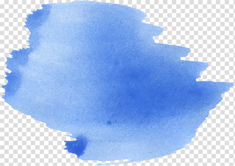 Cobalt blue Watercolor painting Brush, blue watercolor transparent background PNG clipart