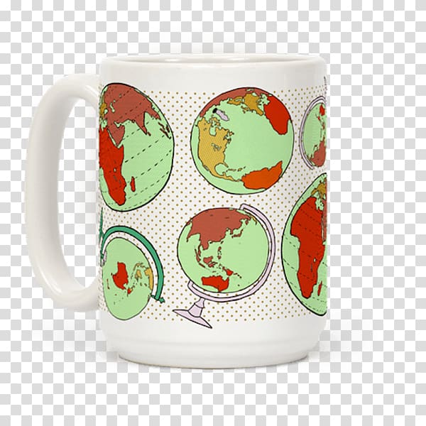 Coffee cup World Globe Mug Wanderlust, mother's day gift transparent background PNG clipart