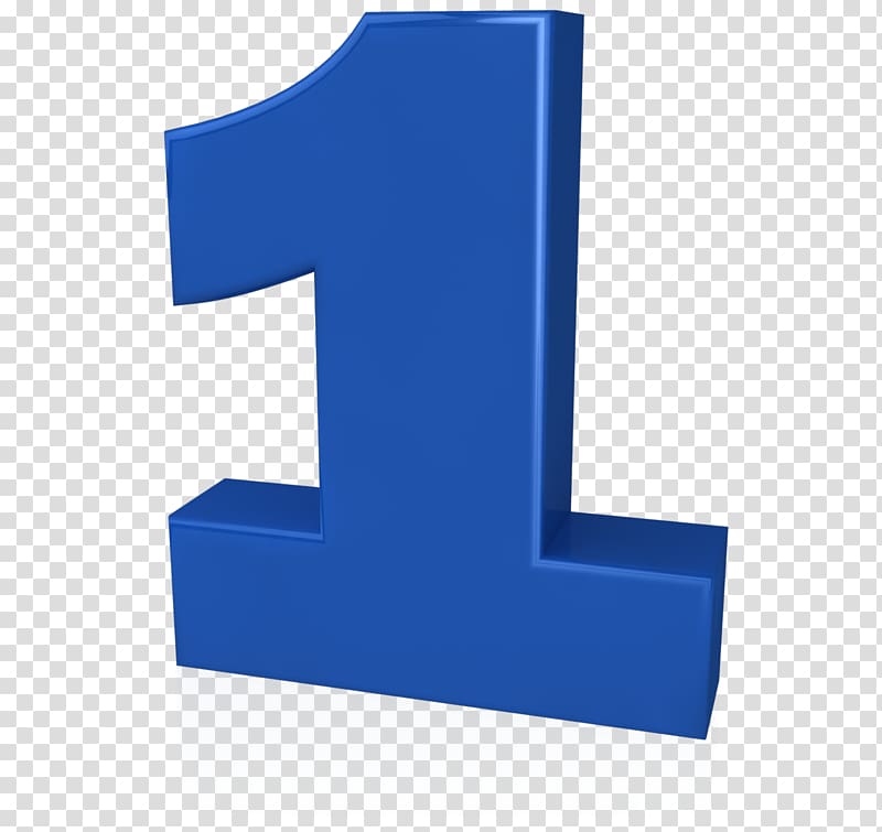 blue number one clipart