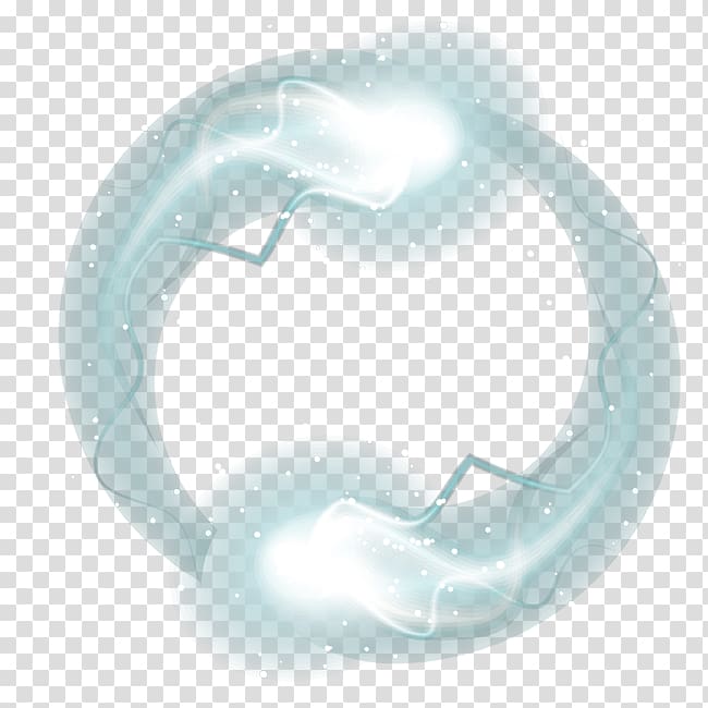 blue and white light , Light Computer file, Creative ring light effect transparent background PNG clipart