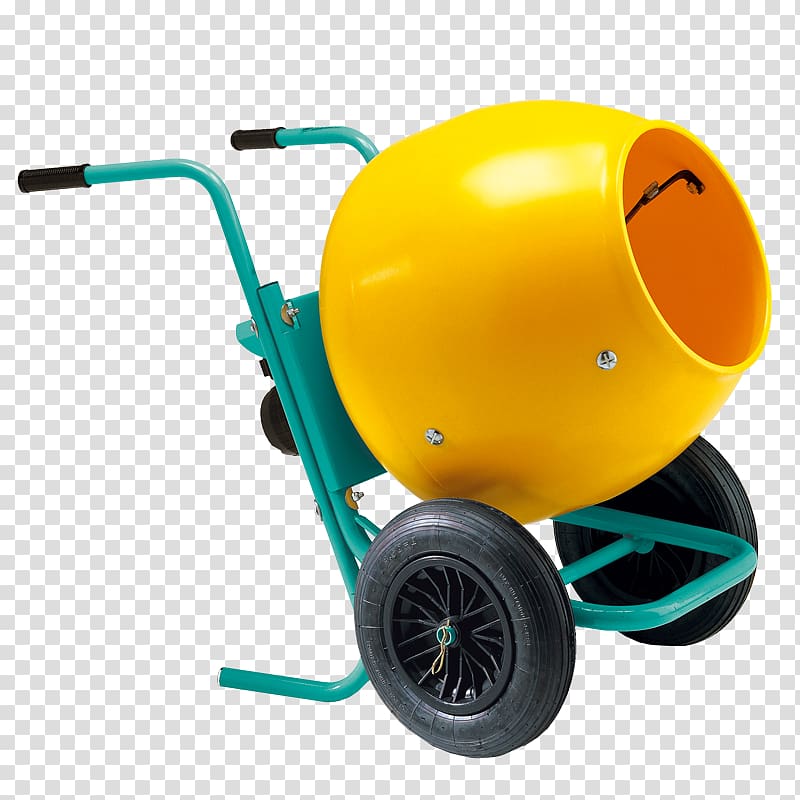 Cement Mixers Wheelbarrow Concrete Architectural engineering, Mixer transparent background PNG clipart