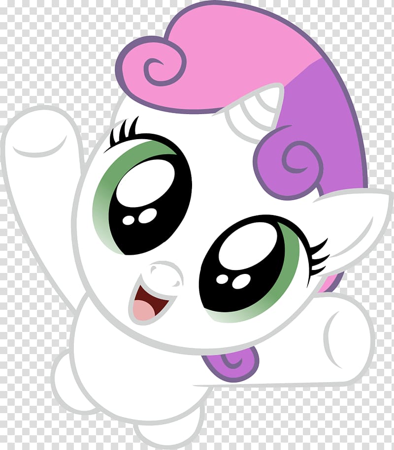 Sweetie Belle Child Infant Pony Rarity, unicorn horn transparent background PNG clipart