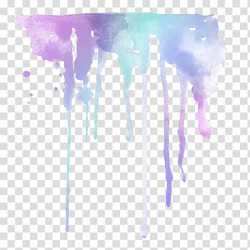 Drip painting Watercolor painting Art, painting transparent background ...