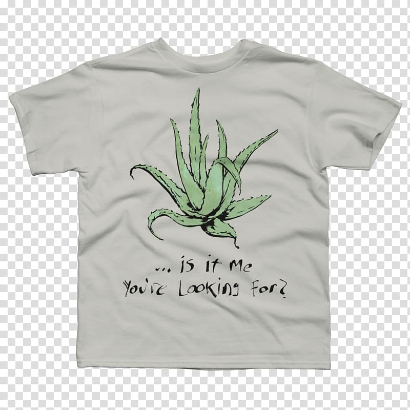 T-shirt Clothing Sleeve Leaf Plant, aloe vera transparent background PNG clipart