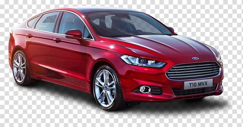 red Ford Fusion sedan, Ford Mondeo 2015 Ford Focus ST Ford Fiesta Ford S-Max, Ford Mondeo Red Car transparent background PNG clipart