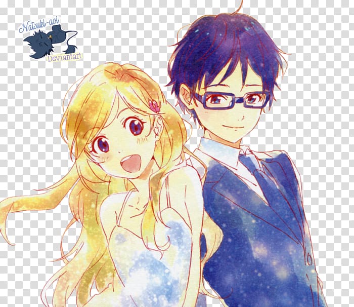 Kousei Kaori Your Lie in April YouTube Drawing, youtube transparent background PNG clipart