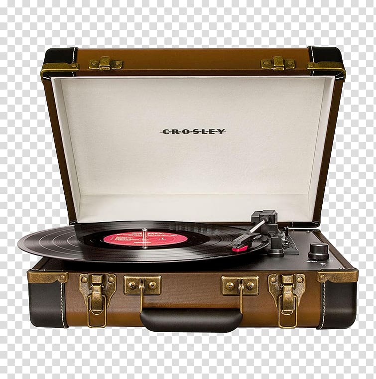 Crosley Executive CR6019A Phonograph record Turntable, Turntable transparent background PNG clipart