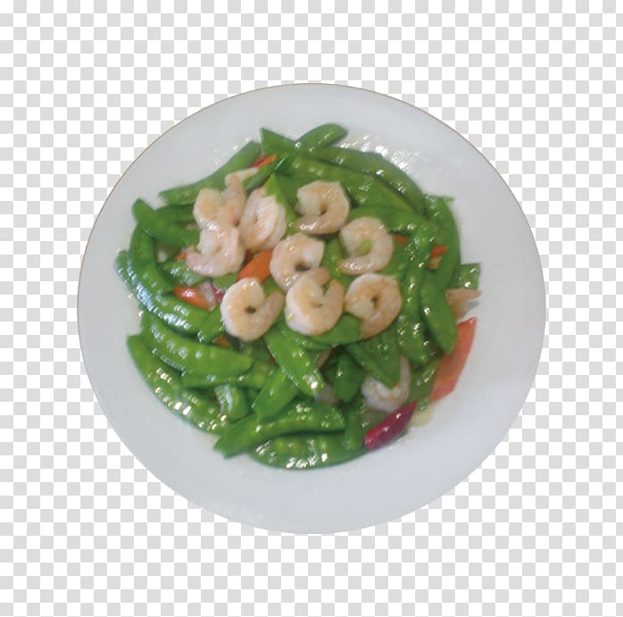 Spinach salad Snow pea Stir frying Vegetable, Snow peas fried shrimp transparent background PNG clipart