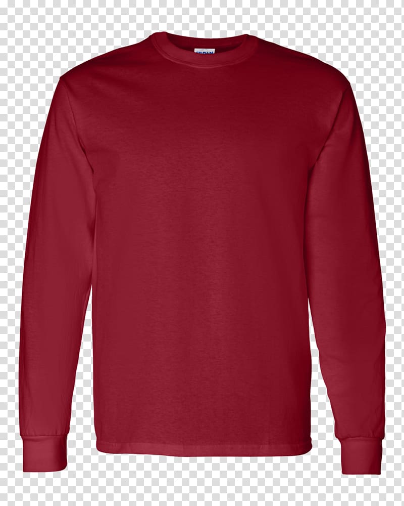 Long-sleeved T-shirt Hoodie Gildan Activewear, COTTON transparent background PNG clipart