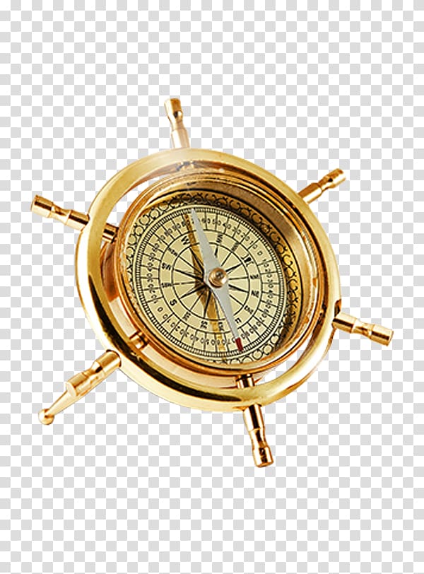 gold compass illustration, Compass , compass,Code table,Gold,metal transparent background PNG clipart