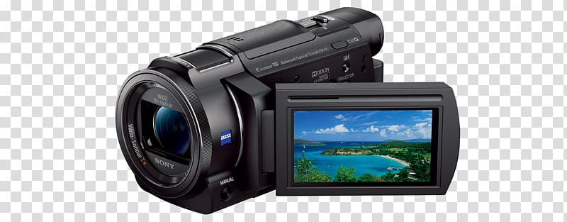 Sony Handycam FDR-AX53 Video Cameras, Camera transparent background PNG clipart