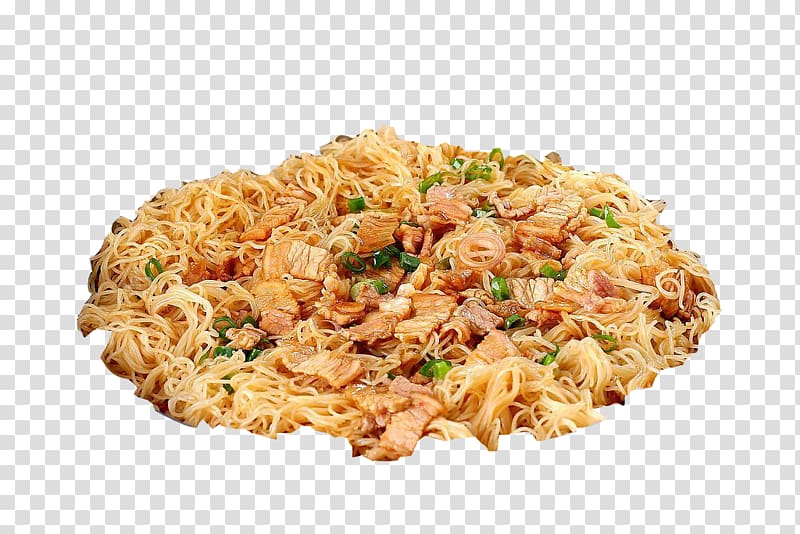 Fried rice Chinese noodles Fried noodles Pasta Thai cuisine, Lean meat fried rice line transparent background PNG clipart
