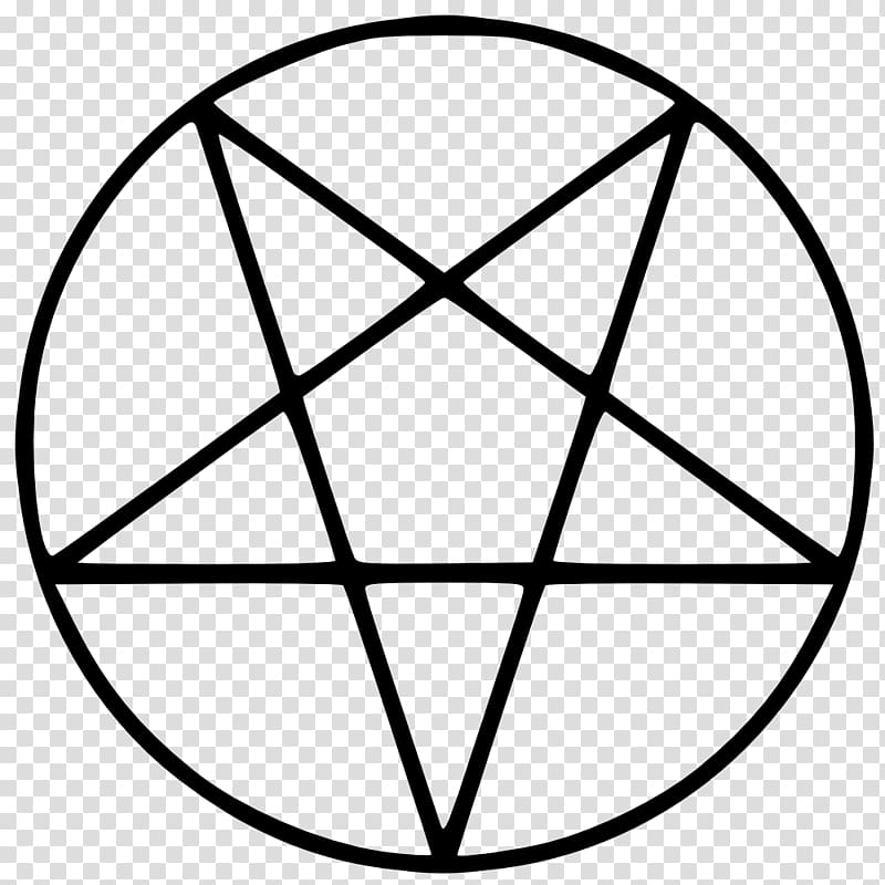 Church of Satan Pentacle invertit Satanism Pentagram, star elements transparent background PNG clipart