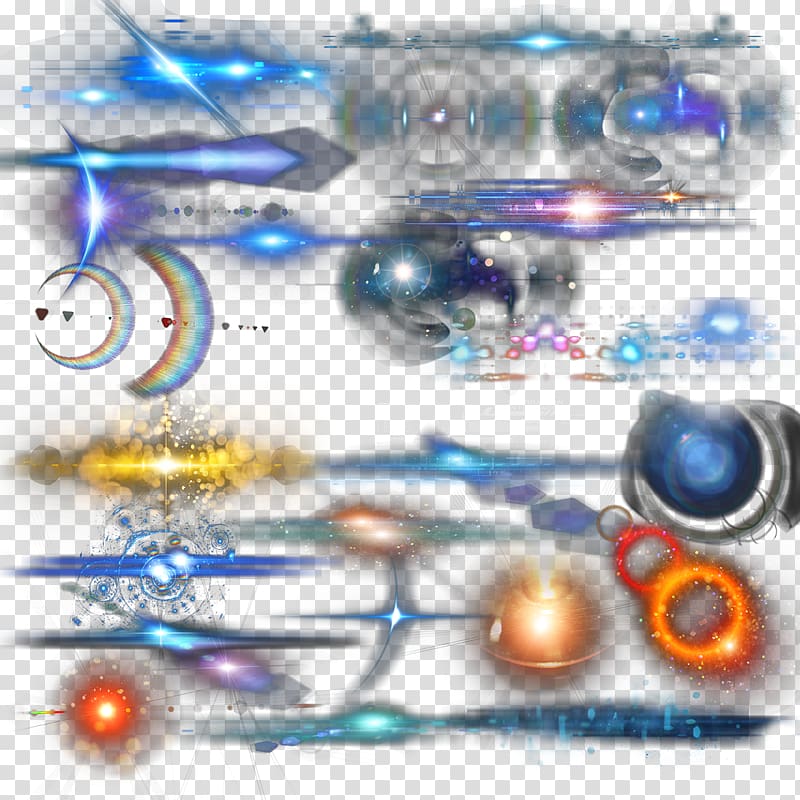 heavenly bodies illustration, Light Glare, Light effect transparent background PNG clipart