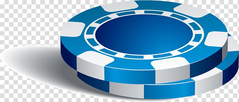 Blue chip Casino token Software, hand painted blue chips transparent background PNG clipart