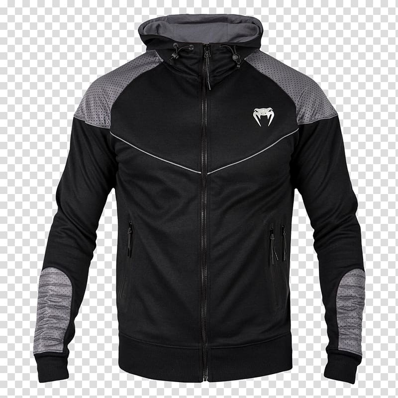 Venum Laser Hoodie, Black, 2X-Large, Men\'s, Size: XXL Clothing Jacket, Jacket with Hood transparent background PNG clipart