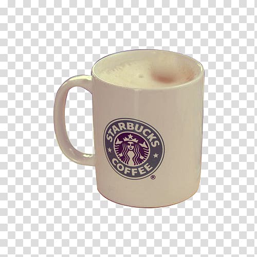 Coffee Starbucks Latte Cup Cafe, Old feel of the Starbucks Cup transparent background PNG clipart