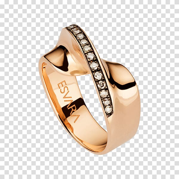 Wedding ring Brown diamonds Jewellery, ring transparent background PNG clipart