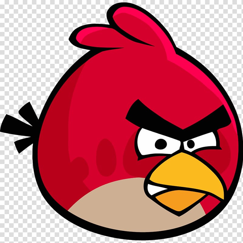 red Angry Bird illustration, Angry Bird Icon transparent background PNG clipart