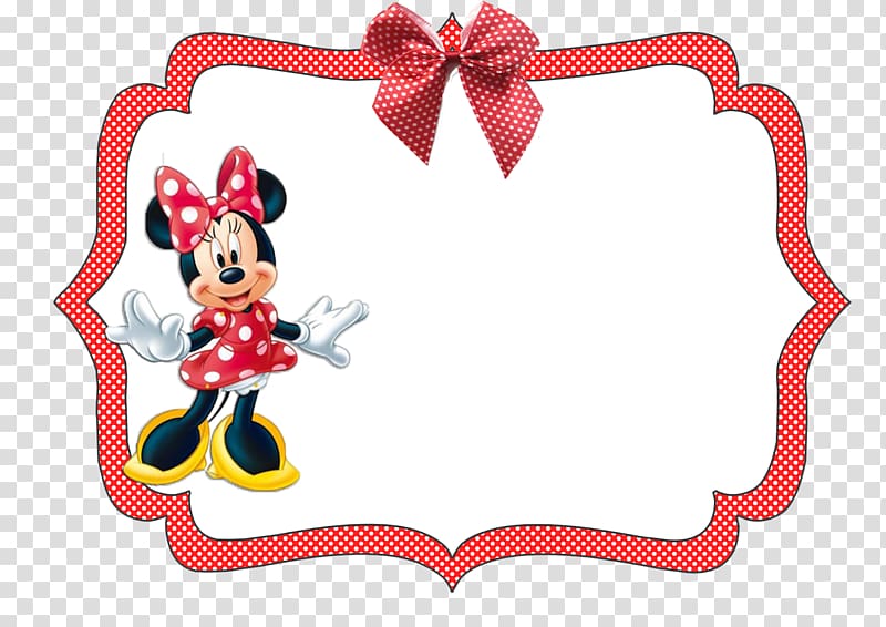 Minnie Mouse borderline illustration, Minnie Mouse Mickey Mouse The Walt Disney Company , tags transparent background PNG clipart
