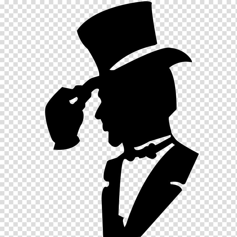 T-shirt Hat Suit Clothing, A silhouette of a man with a hat transparent background PNG clipart