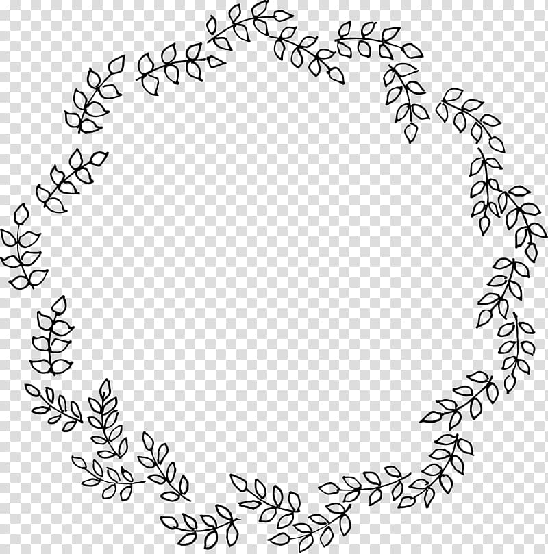 Ornament, Hand Drawn wreath transparent background PNG clipart