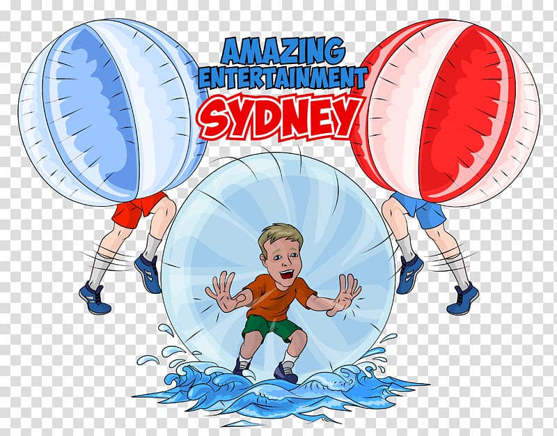 Amazing Entertainment ~ Sydney Zorbing Bubble bump football Kids party entertainment, Bubble soccer transparent background PNG clipart