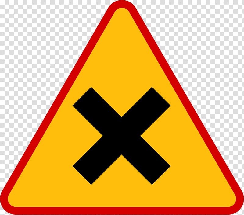 Priority to the right Poland Traffic sign Intersection, thumbtack transparent background PNG clipart