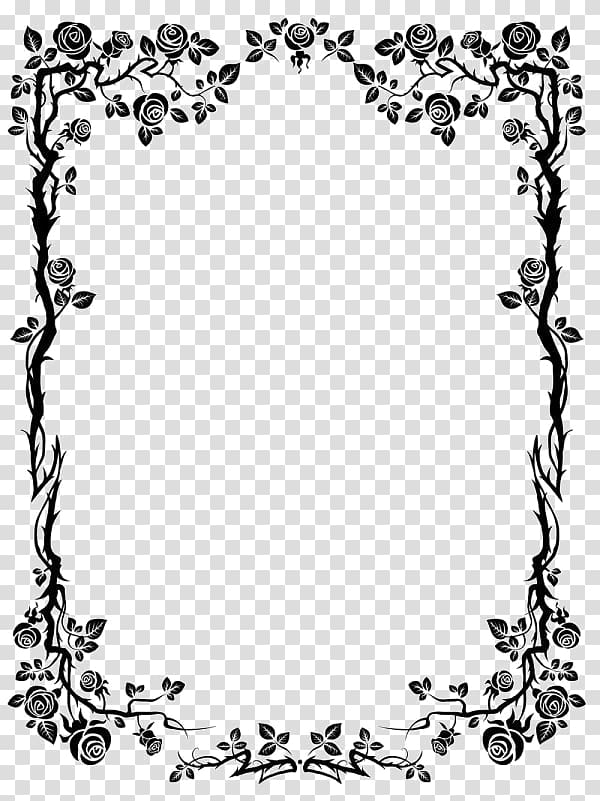 black rose border, Flower Rose , Black Rose Border transparent background PNG clipart