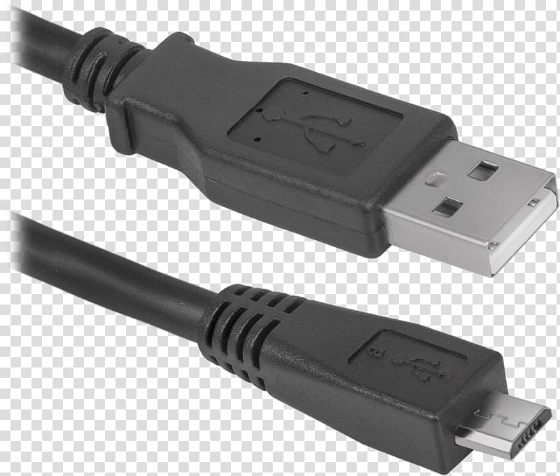 Micro-USB Electrical cable Defender Adapter, USB transparent background PNG clipart