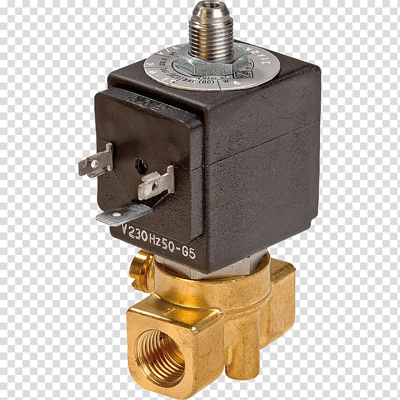 Solenoid valve Gas Air-operated valve Liquid, others transparent background PNG clipart