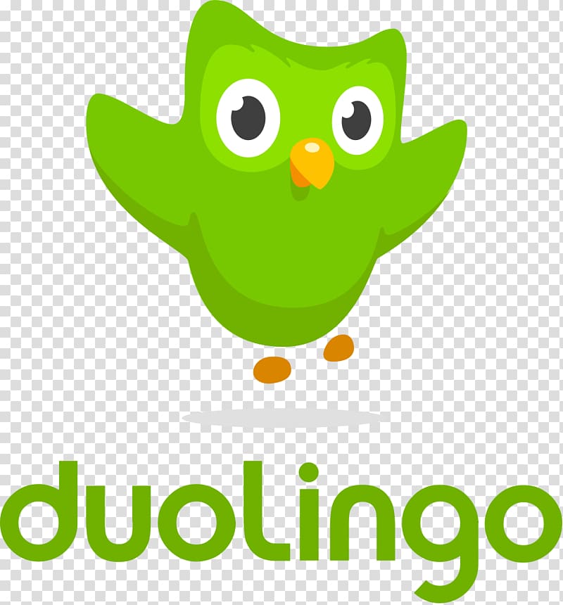 green Duolingo illustration, Duolingo Logo transparent background PNG clipart