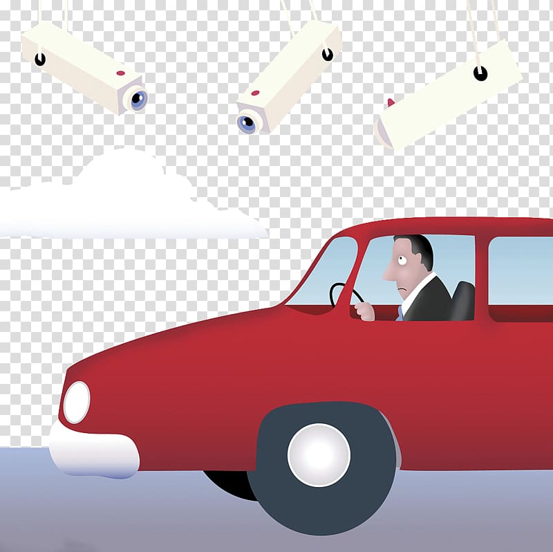illustration Illustration, Road electronic camera monitoring and illustration transparent background PNG clipart