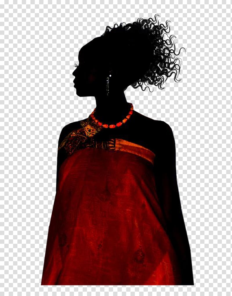 Woman Silhouette Kanga Draâ Ben Khedda, woman transparent background PNG clipart