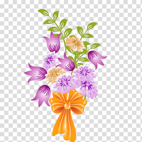 Flower bouquet , Bow Album transparent background PNG clipart