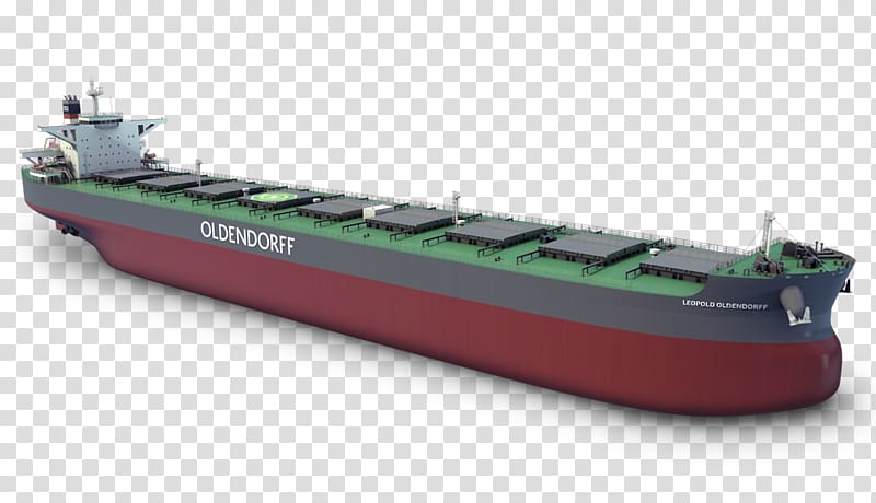 red and gray Oldendorff ship, Cargo ship Bulk carrier Oil tanker, cargo transparent background PNG clipart