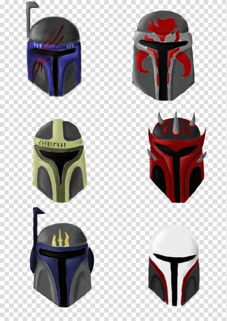 Mandalorian Boba Fett Digital art Protective gear in sports Helmet, Helmet transparent background PNG clipart