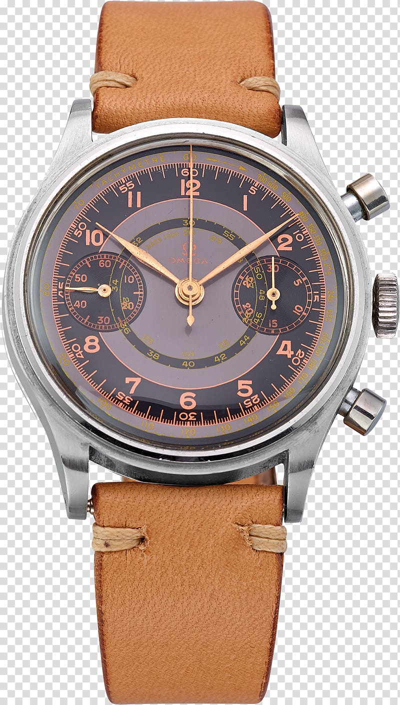 Watch strap Chronograph Omega SA Clothing Accessories, watch transparent background PNG clipart