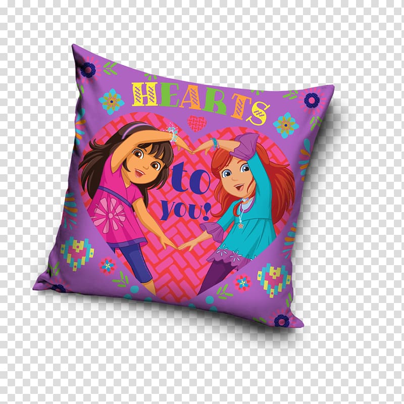 Poszewka Pościel dziecięca Pac Man Carbotex niebieski Pillow Pink Violet, pillow transparent background PNG clipart