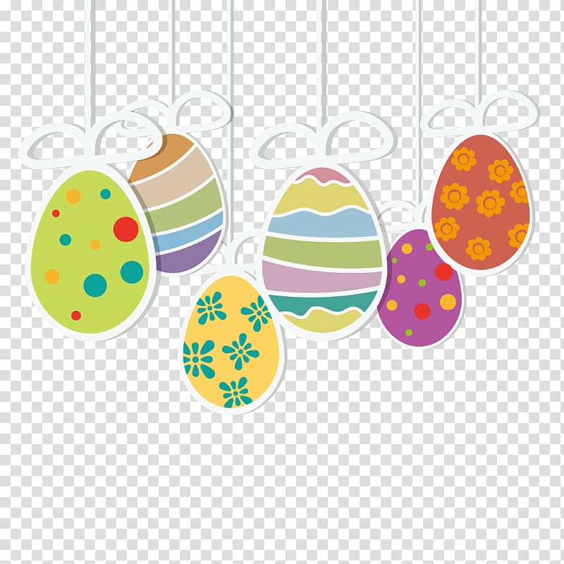 Easter postcard , Fashion pattern painted eggs transparent background PNG clipart