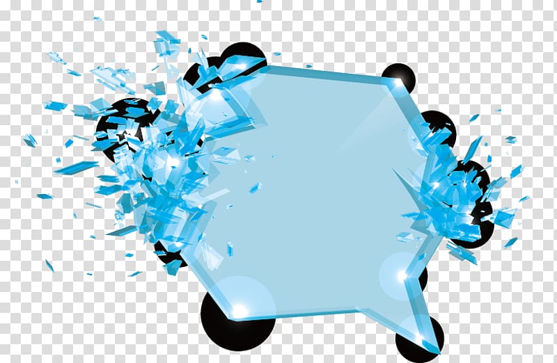 Blue Glass , Blue broken glass transparent background PNG clipart