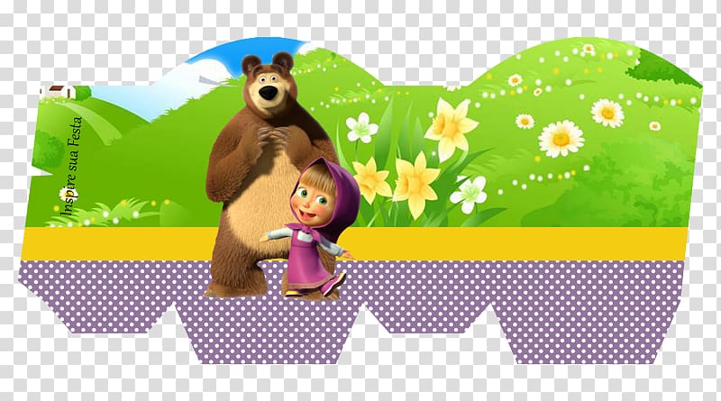 Bear Masha Party Convite Paper, bear transparent background PNG clipart